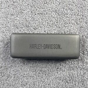 Harley Davidson Glasses Sunglasses Hard Case Grey Clamshell Felt Lined